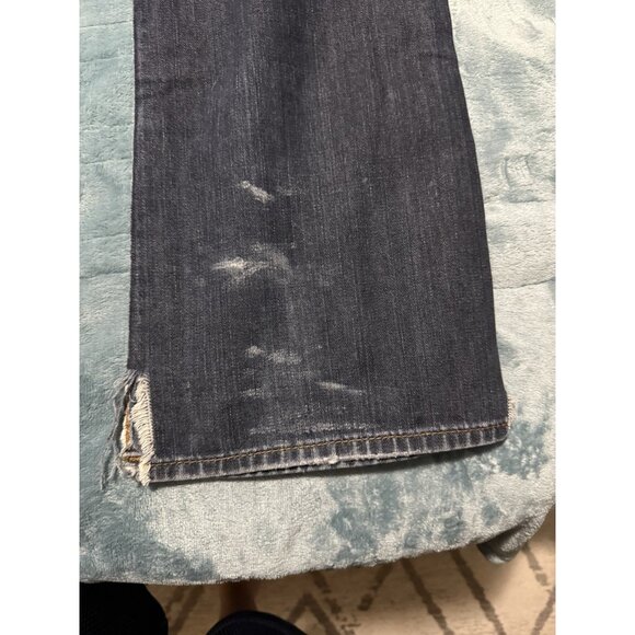 True Religion Jeans Mens 31 Billy Bootcut Flap Pocket Blue Denim (Actual 33x33) - Picture 11 of 14